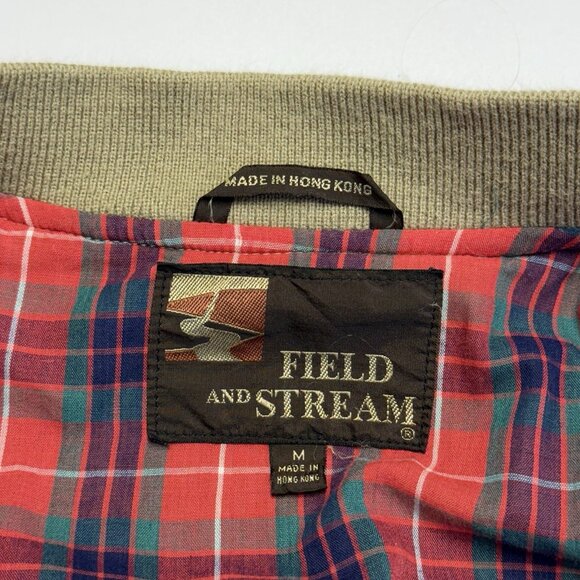 Vintage Field & Stream Jacket Mens Medium Brown Full Zip Plaid Lined Outdoor - Picture 5 of 10